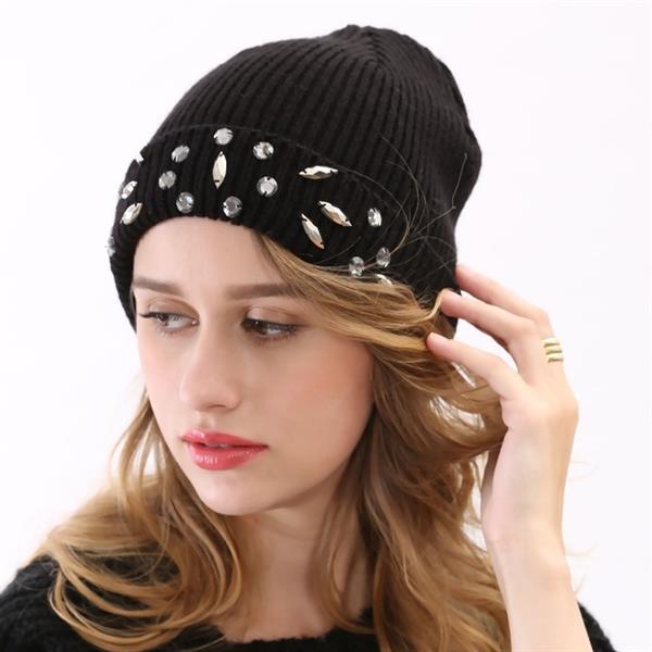 Women Black Beanie